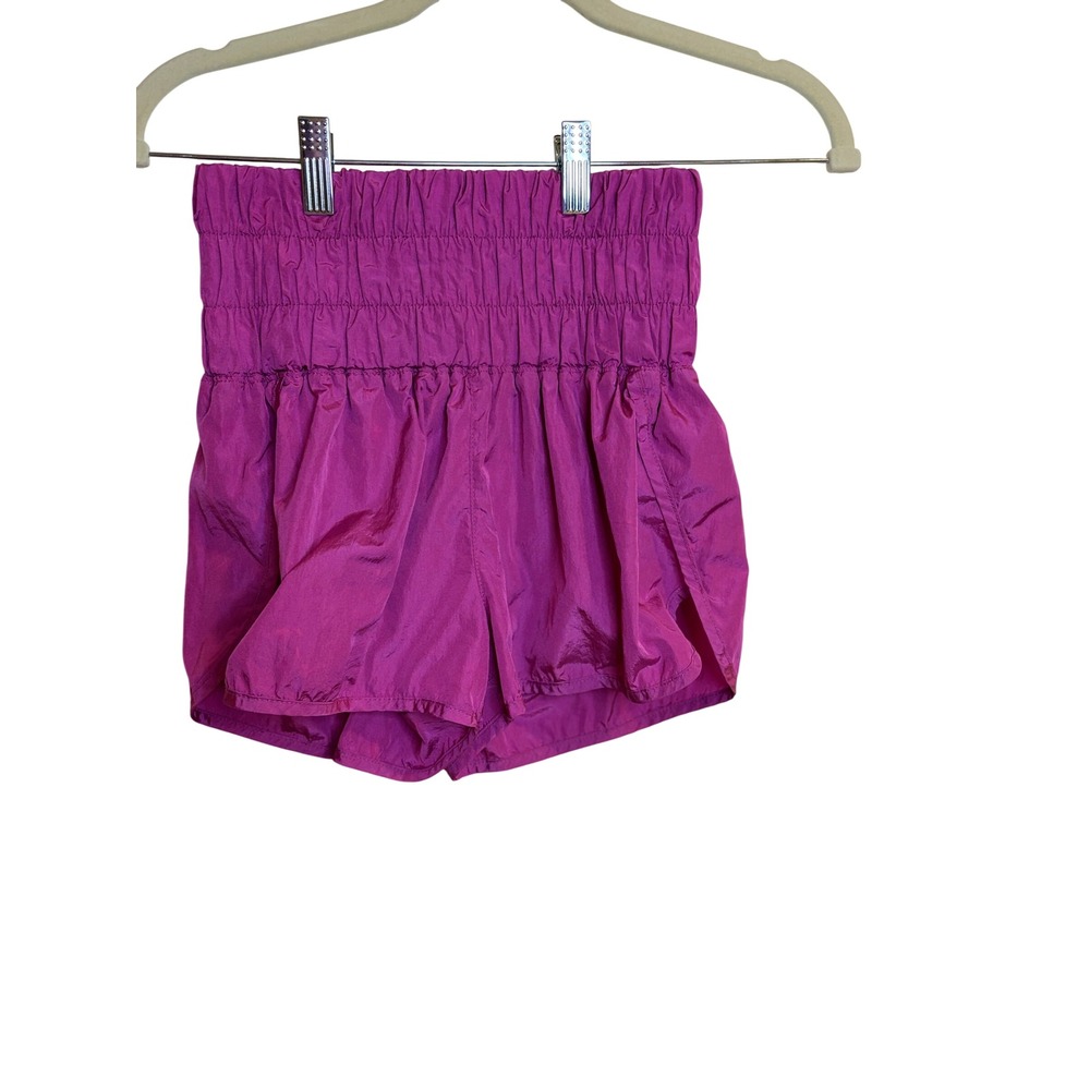 FP Movement The Way Home Shorts Pink Purple Magenta High Waist Running Womens XS
